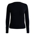thumbnail image 1 of Suéter George para Mujer, con Cuello Redondo Botón en Puño Negro Talla EG, 1 of 4