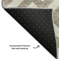thumbnail image 3 of Addison Rugs Mayfield Washable Transitional Squares Taupe Rectangle Rug, 1'8" x 2'6", 3 of 5