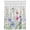Pink Green Blue Grey, variant on Spring Floral Waterproof Fabric Shower Curtain,Watercolor Herbs Summer Botanical Waterproof Fabric Shower Curtain for Bathroom Curtains Bathtubs Hotel Shower Curtains with 12 Hooks Stall 54x78in