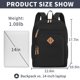 thumbnail image 5 of Mochila de viaje YGR Classic Carry-on para hombre y mujer negra, 5 of 6