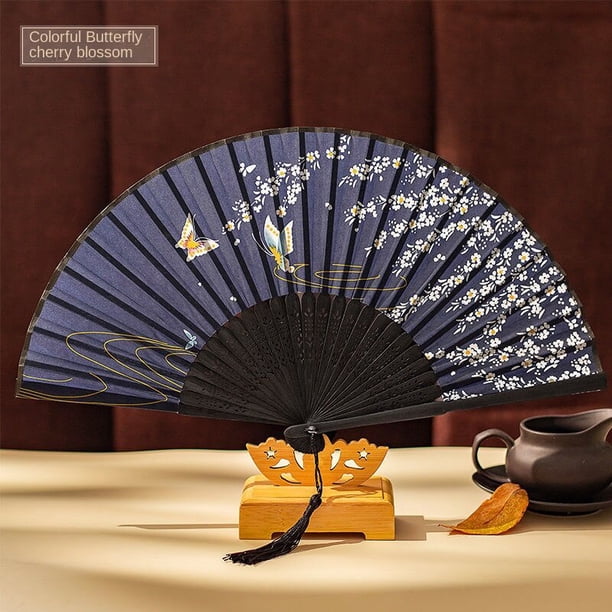 Ventilador Antiguo Plegable De Estilo Chino Bailar Verano Femenino Japonés Complejo Clásico Diario Barato