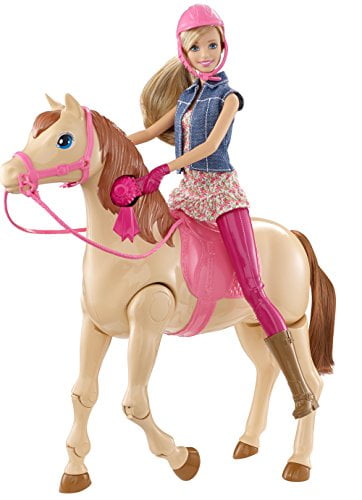 barbie saddle and ride horse walmart