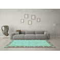 thumbnail image 3 of Ahgly Company Indoor Rectangle Abstract Light Blue Modern Area Rugs, 2' x 5', 3 of 4