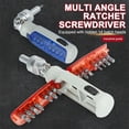 thumbnail image 4 of Fufafayo 2Pcs Ratchet Screwdriver, Multi-angle Universal Screwdriver, Multifunctional Combination Tool, 14 in 1 Screwdriver Set for Home Repair, DIY, Workshop, 4 of 9