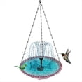 thumbnail image 4 of Baño para Pájaros Colgante con Fuente Solar Fuentes Solares para Baño de Pájaros Baños para Pájaros Colgantes para Exteriores Púrpura, 4 of 9
