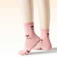 thumbnail image 4 of Beibi 5-Pair Pack Girls' Mid-Calf Socks with Dachshund Design, All-Season Use, Suitable for Ages 7 and Up, 4 of 6