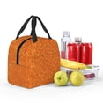 thumbnail image 5 of Honeii Orange Glitter Print Lunch Bag Women, Lunch Box Lunch Bag for Women Adult Men, Small Leakproof Cute Lunch Tote Large Capacity Reusable, 5 of 8