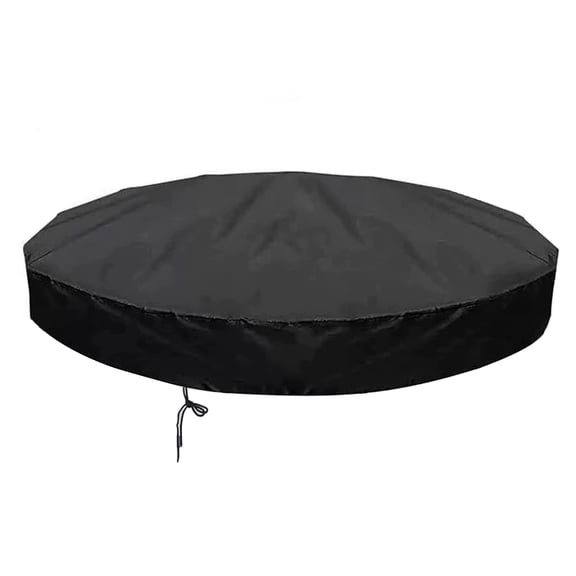 OIUR Foldable Pool Cover Round Pool Protection Cover with Drawstring Waterproof Dustproof Pool Protector for Above Ground Pools