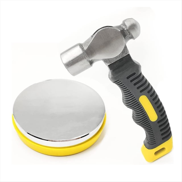 Kit de Bloque de Banco de Acero y Martillo para Estampar Metal, Herramientas de Estampado de Metal para Joyería para Fabricación de Joyas y Estampado de Metal