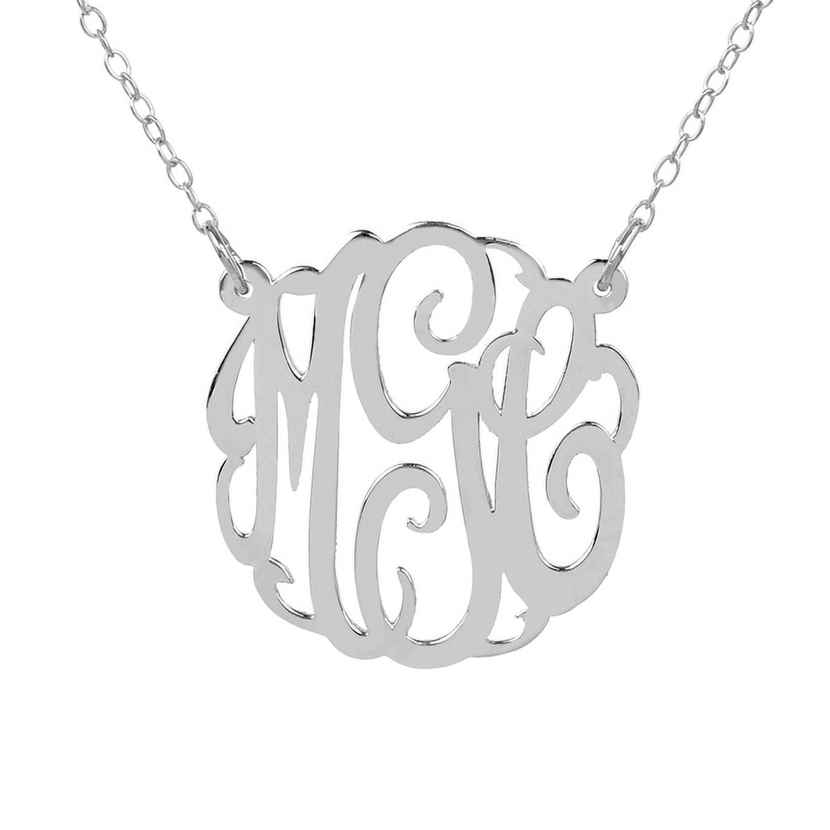 Personalized Script Monogram Necklace