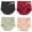 Black+Red+Green+Beige, variant on 4pcs Women Briefs,High Waist Panties,Abdomen Panties,Floral Printed Briefs,Elastic Loose Panties,Female Breathable Underpanties,Menstrual Period Underwear