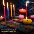 thumbnail image 2 of SOUL STICKS 4" Scented Ritual Candles Chime Taper Premium Candles 20 pcs for Rituals, Ceremonies, Meditation, Altar and Spells 7 Chakras, 2 of 6