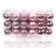 thumbnail image 1 of Bearachild 30 piezas de bolas de Navidad adornos inastillables decoraciones para árboles de Navidad juego de bolas colgantes para decoración de fiesta de Kits de decoración para fiestas Rosado Bearachild HA007626-05B, 1 of 6