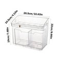 thumbnail image 3 of Eggs Container with Handle, White or Green Plastic Organizer for Refrigerator Door with Storage Box, Non-slip & Stackable Design for Kitchen Cabinet and Countertop Use,Vsgery, 3 of 8