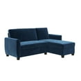 thumbnail image 1 of Noah Sectional Sofa Bed with Storage, Twin, Green Velvet, 1 of 6