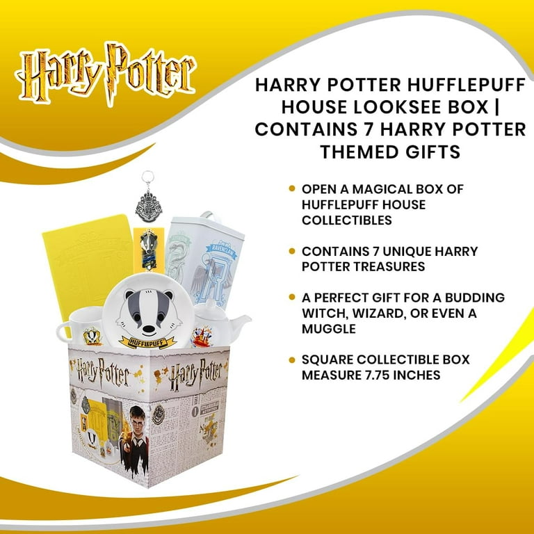 Harry Potter Slytherin House LookSee Box | Contains 7 Official Harry Potter  Themed Gifts Including Slytherin Journals, Magnets, & More | Square Gift