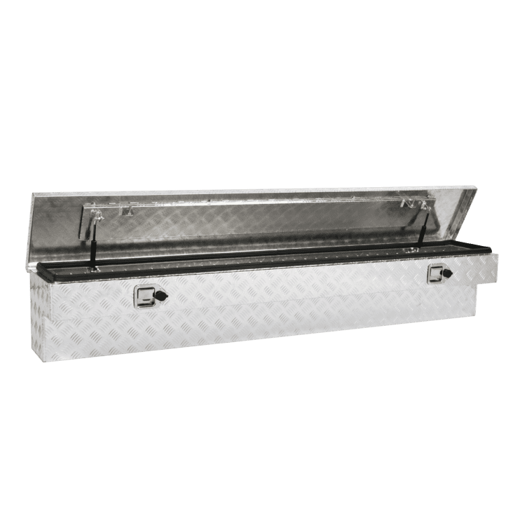 72 Inch Heavy Duty Aluminum Truck Side Tool Box Silver