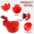 thumbnail image 4 of Kit de bebedero de pollo para aves de corral, comedero de riego para aves de corral, Kit de cuenco para beber Hugtrwg  Para estrenar, 4 of 8