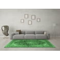 thumbnail image 3 of Ahgly Company Indoor Square Persian Emerald Green Traditional Area Rugs, 4' Square, 3 of 4