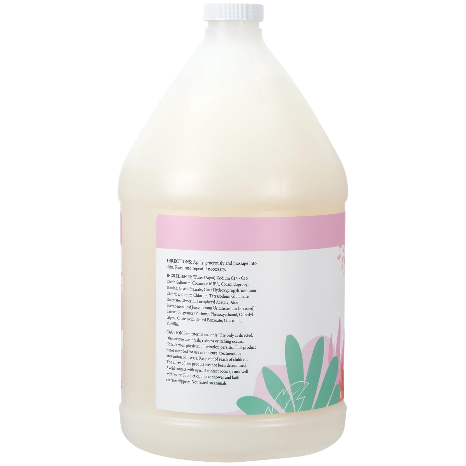 Ginger Lily Farms Botanicals Nourishing Body Wash, 100% Vegan & Cruelty-Free, Vanilla Sugar Bliss Scent, 1 Gallon (128 fl oz) Refill