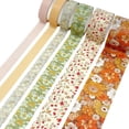 thumbnail image 4 of Wrapables Decorative Washi Tape Box Set for DIY Arts & Crafts, Scrapbooking, Diary, Stationery, Card-Making, Gift Wrapping (12 Rolls), Floral, 4 of 8