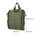 thumbnail image 3 of Bolsa Médica Kit de accesorios de caza táctica multifuncional de bolsa médica compacta (verde militar), 3 of 7