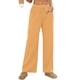 thumbnail image 4 of Amzcrzy Pantalones Mujer A Rayas Informales Cintura Alta Cordón Elástico Tipo Bóxer Cómodos Holgados Anchos Con Bolsillos Tallas S-2XL Amarillo, 4 of 8