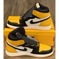 thumbnail image 2 of N I-K-E A i r-Jor-dan 1 ‘Taxi’ Yellow Toe Sneakers 555088-711 Men’s Size 10.5 BNIB, 2 of 6