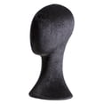 thumbnail image 2 of Mannequin Cabeza Porta Peluca Expositor Sombrero Soporte Accesorios Belleza Flannel Espuma con Diseño Portátil Adecuado para Salón Tienda Barbershop C Estilo A, 2 of 10
