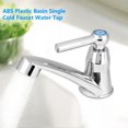 thumbnail image 3 of FYBTOF Bathroom Sink Faucet, Bathroom Faucets Single Cold Faucet for Bathroom Sink Single Hole Bathroom Faucet Silver Faucet Bathroom Modern Faucet for Bathroom Sink Kitchen Sink Accessories(B)-1149, 3 of 5