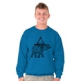 thumbnail image 5 of Spiritual Animal Elephant Triangle Sweatshirt for Men or Women Brisco Brands X, 5 of 6