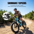 thumbnail image 6 of Actbest 20"x4.0" Electric Fat Tire Bike for Adults, 500W Motor 20 MPH, 48V 10.4Ah Battery, 7 Speed, E-Mountain Bike for Man Teen, 6 of 6