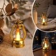 thumbnail image 5 of Mini Vintage LED Table Lamp, Battery Operated Plastic Night Light with Handle, for Holiday Shelf or Window Decor, 5 of 6