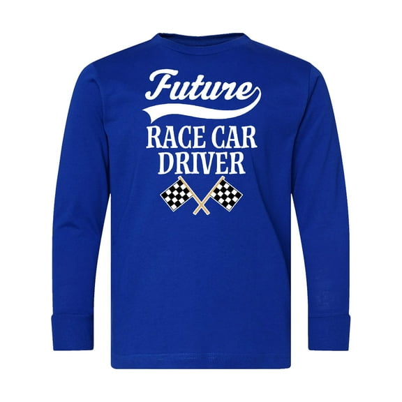 Inktastic Future Race Car Driver Racing Long Sleeve Youth T-Shirt