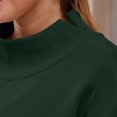 thumbnail image 7 of Womens Mock Neck Sweatshirts Oversized Pullover Fall Outfits Fall Fashion Clothes 2026,Long Sleeve,Comfort Soft Fleece,Casual Travel Work Hiking Outfit Green S, 7 of 7