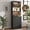 Black, variant on IDEALSOUL 71” Tall Bookshelf, Black Bookcase with Charging Station, Extra Large Freestanding Display Cabinet with Motion-Sensor LED and 3 Large Drawer