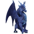 thumbnail image 4 of Ruth Thompson Fantasy Blue Check Mate Dragon With Majestic Horns Statue 9" Tall, 4 of 6