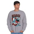 thumbnail image 3 of The Smurfs Kanji Keep Pushin Savage Men Big & Tall Sweatshirt Brisco Brands 2X, 3 of 5