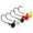 墨绿(5枚) 【号码代表克重】, variant on Lead Head Jig, Soft Lure, Light Weight, Micro Lure, Fishing Lure, Ned Rig, Special for Culter Alburnus, Self-righting, Anti-snag, Flat Bottom Lead Head Hook