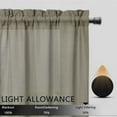 thumbnail image 2 of HA-EMORE Tier Curtains for Living Room, Linen Blend Cafe Curtain for Kitchen Bathroom Small Windows, Light Filtering Curtains 45 Inch Length Set of 2, 2 of 9