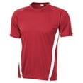thumbnail image 5 of Yellow Rooster Men's Colorblock PosiCharge Competitor Tee True Red/ White XL, 5 of 6