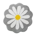 thumbnail image 2 of Bathroom Rugs and Mats Clearance Rvasteizo Cute Bathroom Mats Flower Rugs Absorbent Non Slip Mats Soft Machine Washable Rug Mats for Bedroom Kitchen Bathroom Toilet Floors 26 X 26 Inches, Gray, 2 of 5