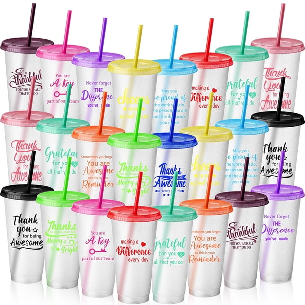 Vaso Skylety Thank You Gift, 700 ml, plástico, 24 unidades