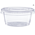 thumbnail image 2 of Condiment Cups with Lids, 1 oz (500 Sets, Bulk) Jello Shot Cups/Plastic Disposable Portion Cups (1 oz Capacity) Portion/Souffle Cups 1 oz for Condiments, Bulk, 2 of 4
