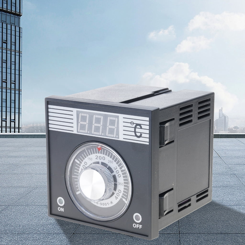 Switchable 0 to 400 °C Digital Temperature Controller Electronic Thermostat for BBQ Grill Smoker Oven Stove Beer Brewing