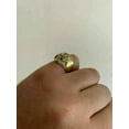 thumbnail image 5 of Forever Jewels 2.30Ct Round Moissanite Men Cluster Pinky Engagement Ring 14k Yellow Gold Plated, 5 of 5