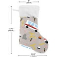 thumbnail image 2 of Coolnut 2 PSC Christmas Stockings Toy Cars, 17.7" Xmas Fireplace Santa Socks Christmas Tree Hanging Stockings Decoration for Christmas Holiday Xmas Gift, 2 of 6