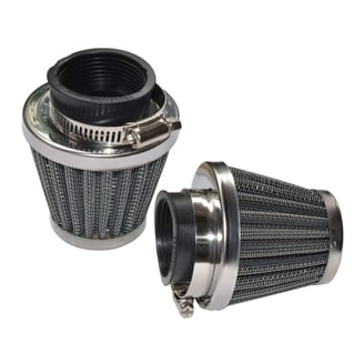 2-Pack 55mm Motorcycle Air Filters - Universal Fit For Dirt Pit ATV SSR TTR Bike Carburetors (Blue)