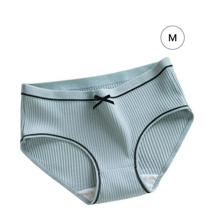 

TureClos Women Elastic Underwear Girl Cotton Breathable Briefs Moisture Wicking