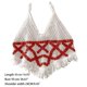 thumbnail image 1 of Women Sleeveless Crochet Camisole Boho Knit Striped V-Neck Tassel Hem Crop Top, 1 of 1